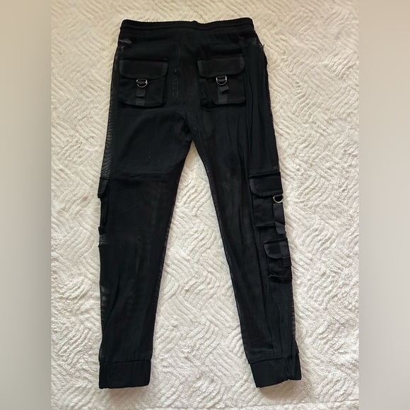 Black Cargo Jogger Pants - Picture 3 of 5